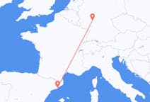 Vluchten van Frankfurt, Duitsland naar Barcelona, Spanje