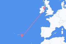 Flyrejser fra Santa Maria øen, Portugal til Dublin, Irland