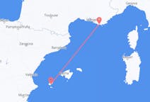 法国出发地 土伦飞往法国目的地 伊维萨岛的航班