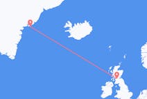 Vuelos de Kulusuk, Groenlandia a Glasgow, Escocia