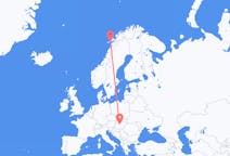 Vluchten van Boedapest, Hongarije naar Svolvær, Noorwegen