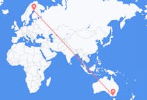 Flyg från Melbourne, Australien till Kemi, Finland