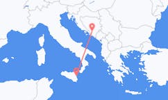Flyreiser fra Mostar, til Catania
