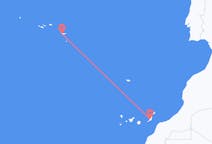 Vols depuis la ville de Ponta Delgada vers la ville de Fuerteventura