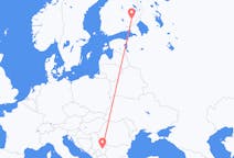 Vluchten van Savonlinna, Finland naar Niš, Servië