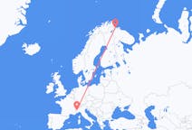 Flights from Kirkenes, Norway to Turin, Italy