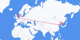 Flüge von Südkorea nach die Niederlande
