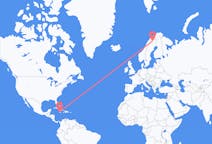 Flyg från Montego Bay, Jamaica till Kiruna, Sverige