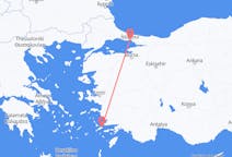 Vluchten van Kos, Griekenland naar Istanboel, Turkije
