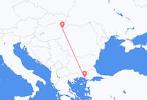 Vluchten van Debrecen, Hongarije naar Alexandroupolis, Griekenland