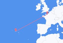 Flights from São Jorge Island, Portugal to Deauville, France