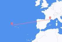 Flights from Flores Island, Portugal to Béziers, France