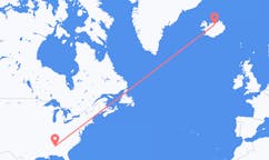 出发地 美国伯明翰目的地 冰岛阿克雷里的航班