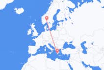 出发地 希腊出发地 卡拉马塔目的地 挪威奥斯陆的航班
