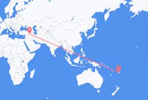出发地 斐济楠迪目的地 土耳其舍爾納克的航班