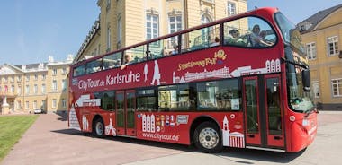 Bytur Karlsruhe i en dobbeltdekkerbuss