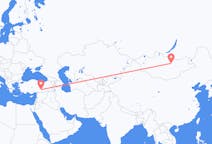 Vluchten van Ulaanbaatar naar Adiyaman