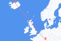 アイスランド、 アークレイリから、アイスランド、タールへ行きのフライト