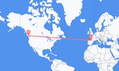 Flyrejser fra Nanaimo, Canada til Vitoria, Spanien