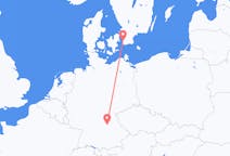 Vluchten van Malmö, Zweden naar Neurenberg, Duitsland