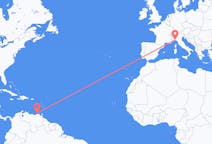 Flights from Porlamar, Venezuela to Genoa, Italy