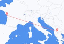 Loty z Ochryda, Macedonia Północna do La Rochelle, Francja