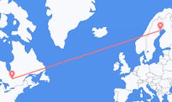 Flights from Val-d Or to Luleå