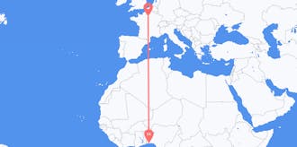 Flights from Benin to France