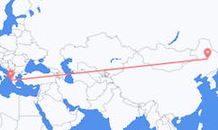 Vols de Daqing, Chine à Céphalonie, Grèce