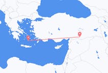 Flüge von Şanlıurfa, die Türkei nach Santorin, Griechenland