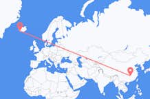 Flyreiser fra Changsha, Kina til Reykjavík, Island
