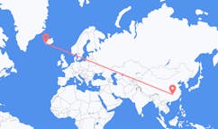 Flyreiser fra Changsha, Kina til Reykjavik, Island
