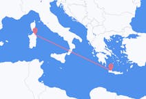 Vluchten van Chania, Griekenland naar Pontische Olbia, Italië