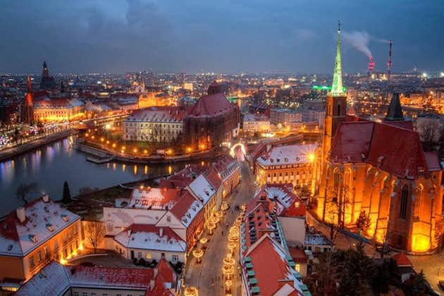 Tour della città di Breslavia di notte, 2 ore (gruppo 1-15 persone)