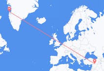 Flights from Aasiaat, Greenland to Şanlıurfa, Turkey