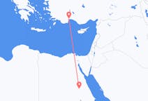 Vluchten van Luxor, Egypte naar Antalya, Turkije