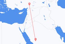 Loty z Medina, Arabia Saudyjska z Kahramanmaraş, Turcja