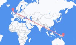 Flyreiser fra Tufi, Papua Ny-Guinea til Glasgow, Skottland