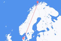 Vols depuis la ville de Hasvik vers la ville de Billund