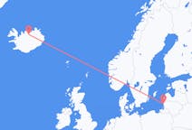 Flights from Palanga, Lithuania to Akureyri, Iceland