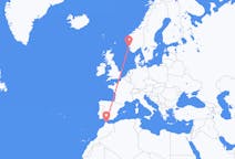 Flyreiser fra Tétouan, til Haugesund