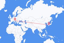 Flyreiser fra Matsuyama, Japan til Trieste, Italia