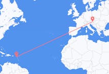 Flights from Nevis, St. Kitts & Nevis to Graz, Austria