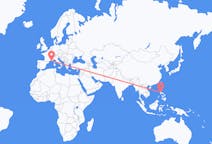 Flyg från Manila, Filippinerna till Toulon, Filippinerna