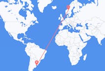 Flyg från Maldonado, Uruguay till Röros, Norge