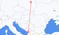 Flyreiser fra Radom, til Tirana
