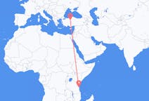 Flyreiser fra Dar-es-Salaam, til Ankara