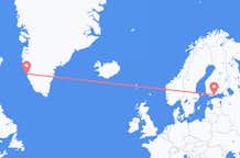 Flights from Nuuk to Helsinki