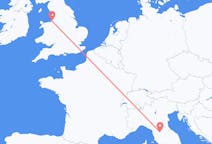 Flyg från Liverpool, England till Florens, Italien