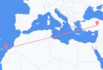 出发地 西班牙从阿胡伊目的地 土耳其開塞利的航班